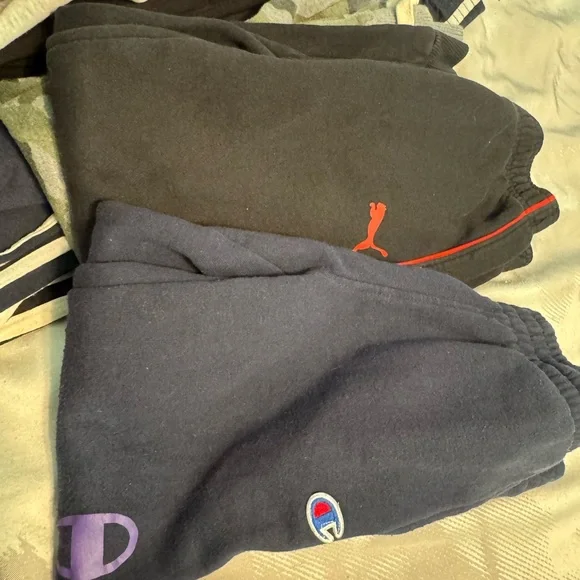 Bundle Set of (9) Kids Joggers & Sweats. Puma, Nike, Champion & More! Sz 5 - Picture 8 of 12